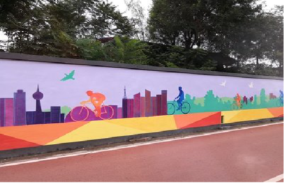 湘乡墙体彩绘-围墙