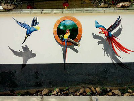 湘乡视觉错位-3D墙绘设计