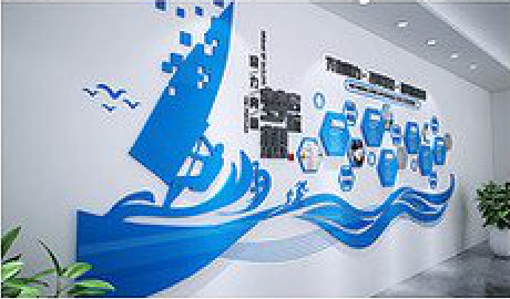 湘乡海浪主题文化墙如何设计？