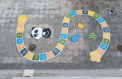 湘乡地面游戏彩绘