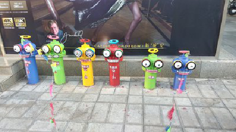 湘乡商业区彩绘