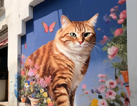 湘乡自己绘制有个性的手绘墙